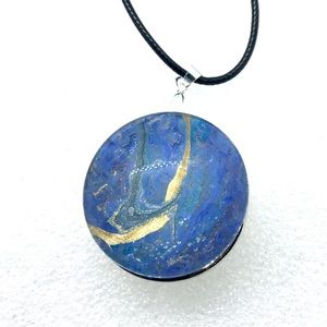 Statement Snap pendant with handmade 30mm snap SJ30 simple round StyleDot
